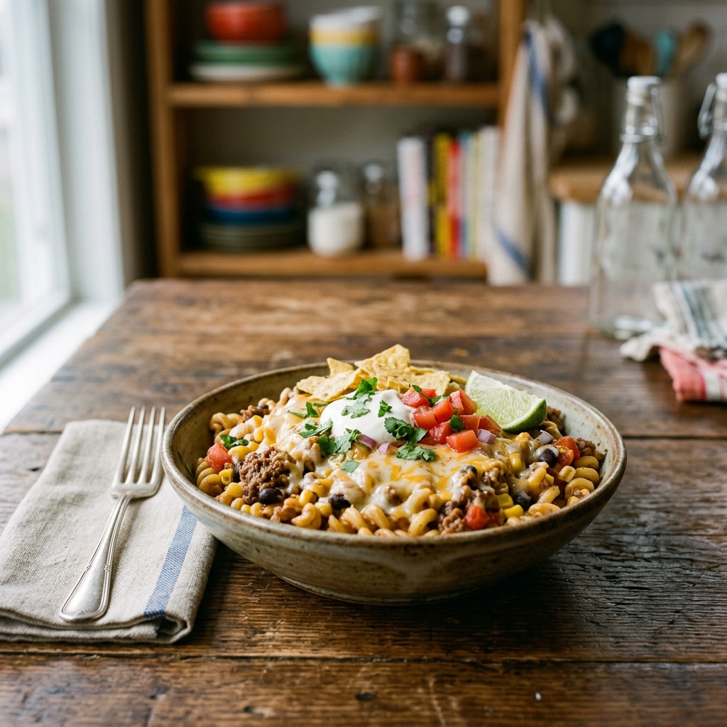 Cheesy Taco Pasta