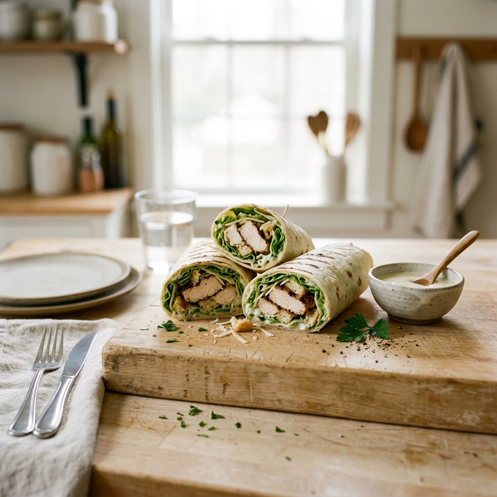 Chicken Caesar Wraps
