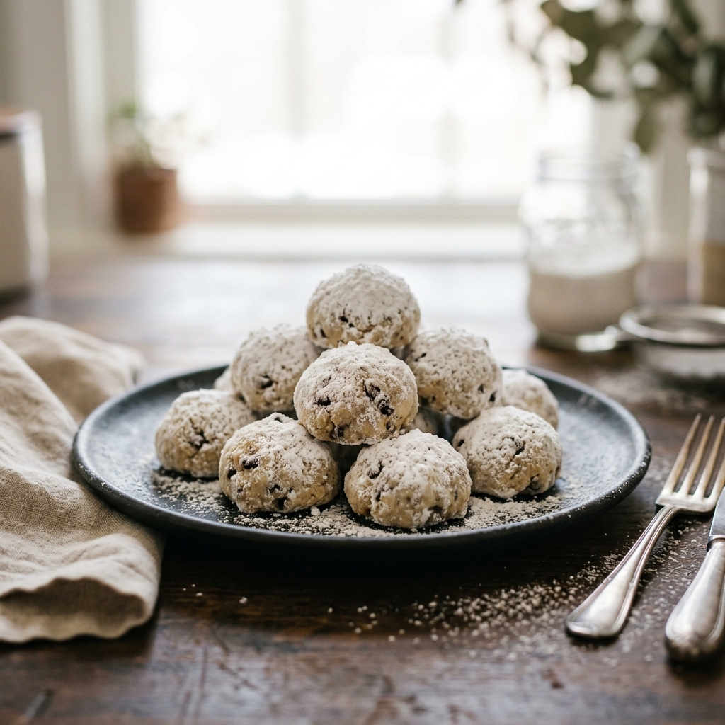 Chocolate Chip Snowball Cookies
