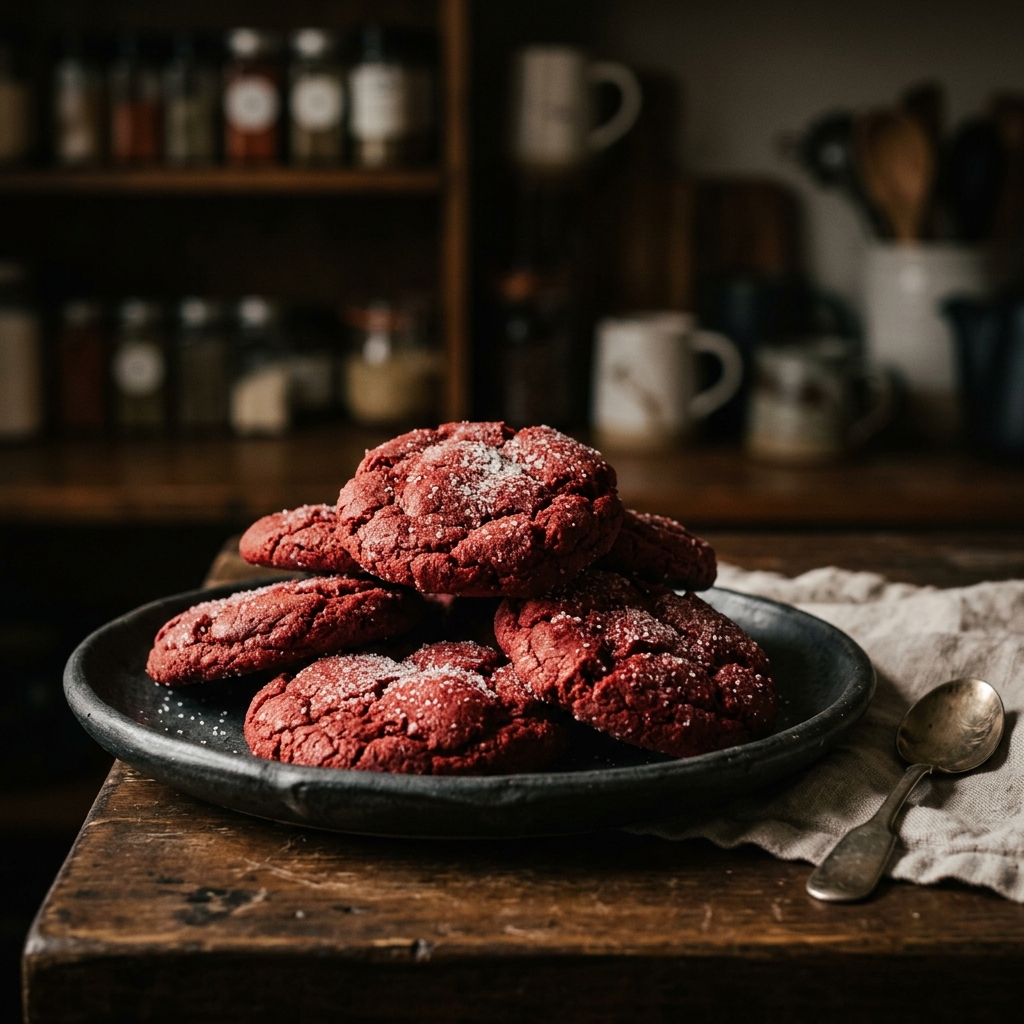 Christmas Red Velvet Sugar Cookies