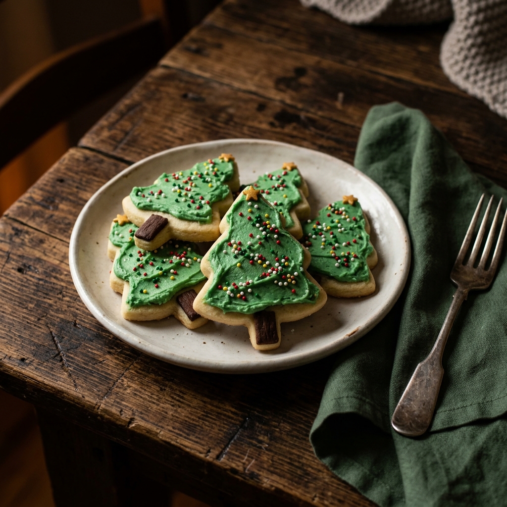 Christmas Tree Sugar Cookies