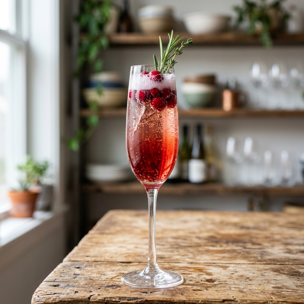 Cranberry Champagne Cocktail