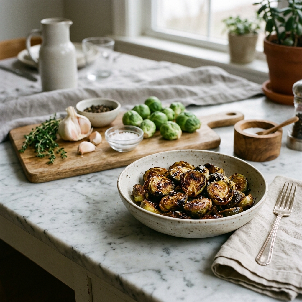 Crispy Air Fryer Brussels Sprouts