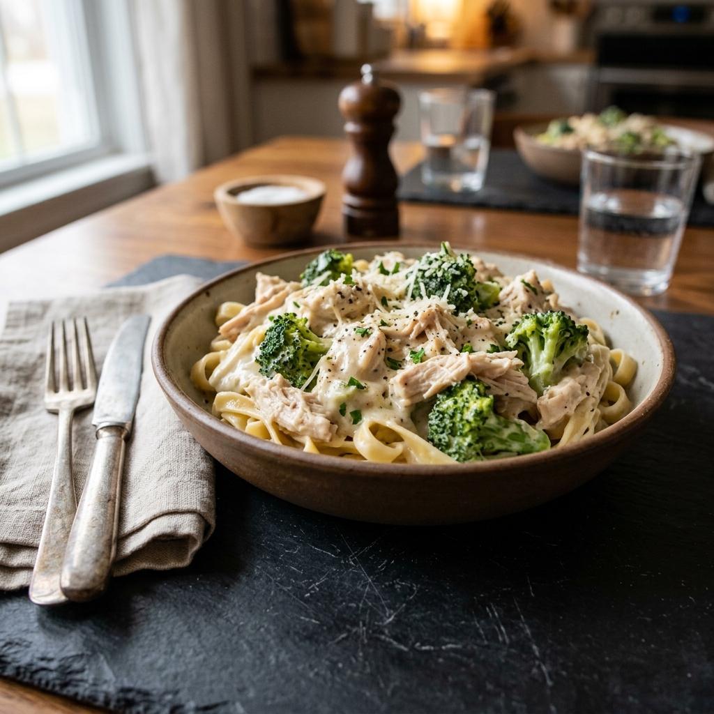 Crock Pot Broccoli Alfredo Chicken