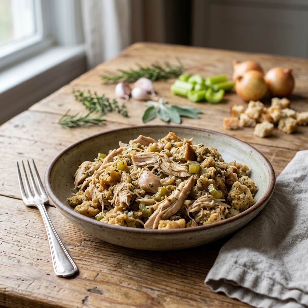 Crock Pot Chicken and Stuffing