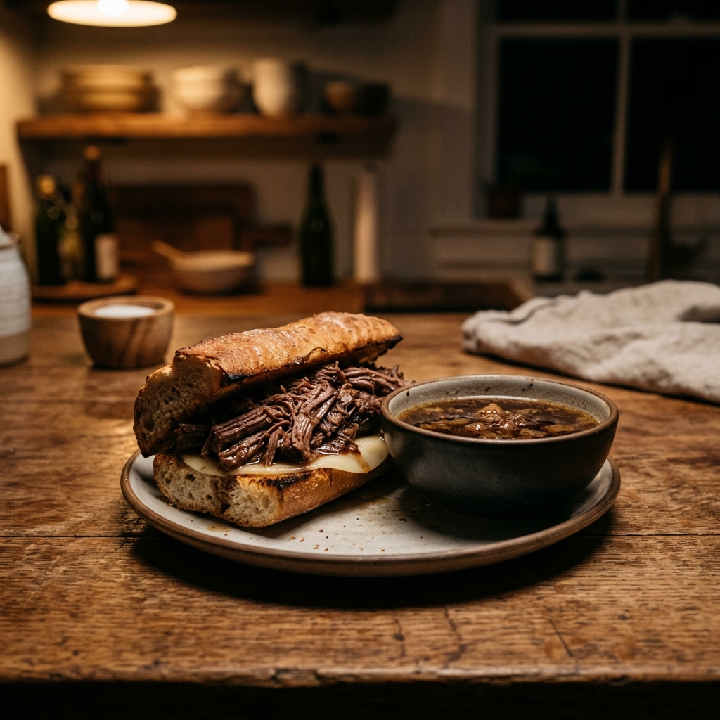 Crock Pot French Dip Sandwiches
