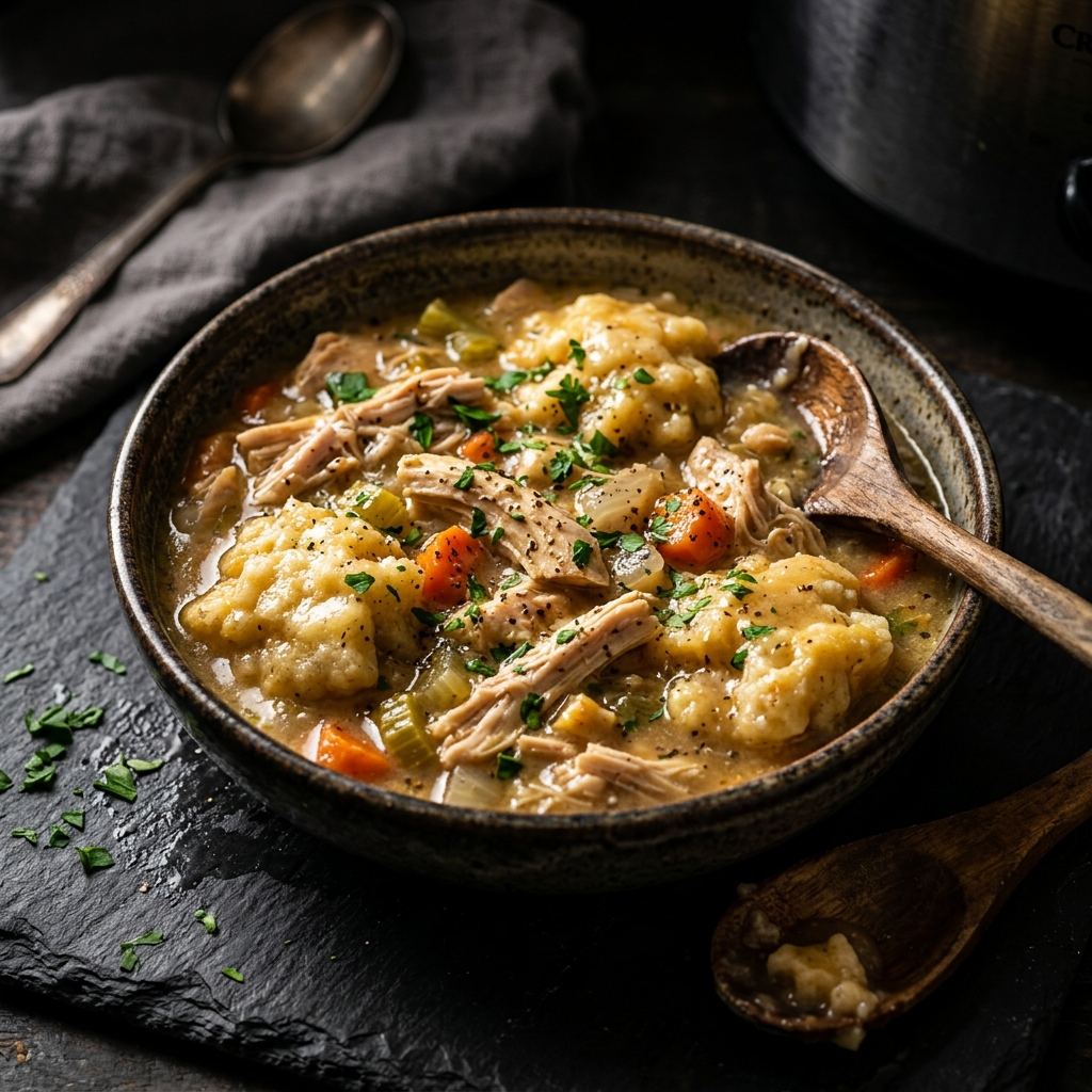 Crockpot Chicken and Dumplings