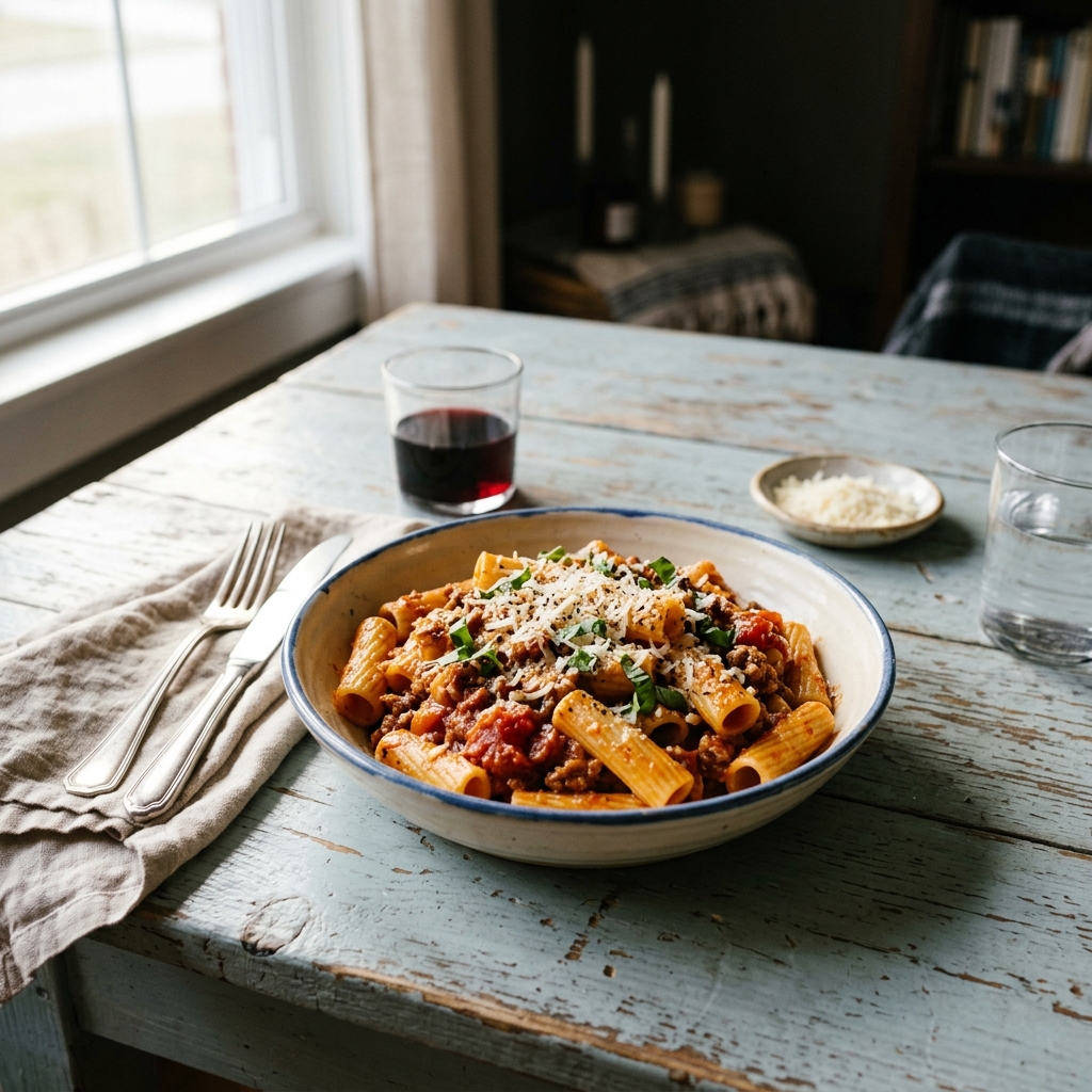 Date Night Rigatoni