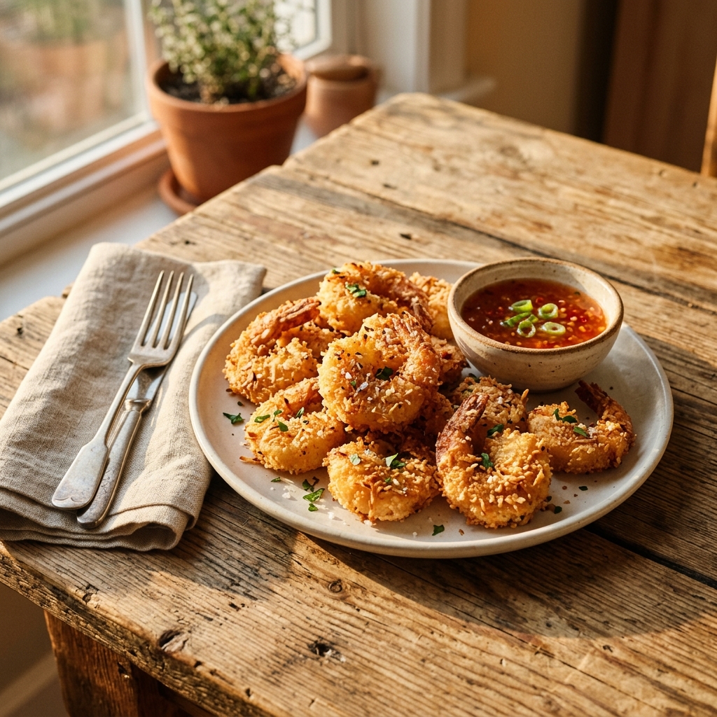 Easy Air Fryer Coconut Shrimp