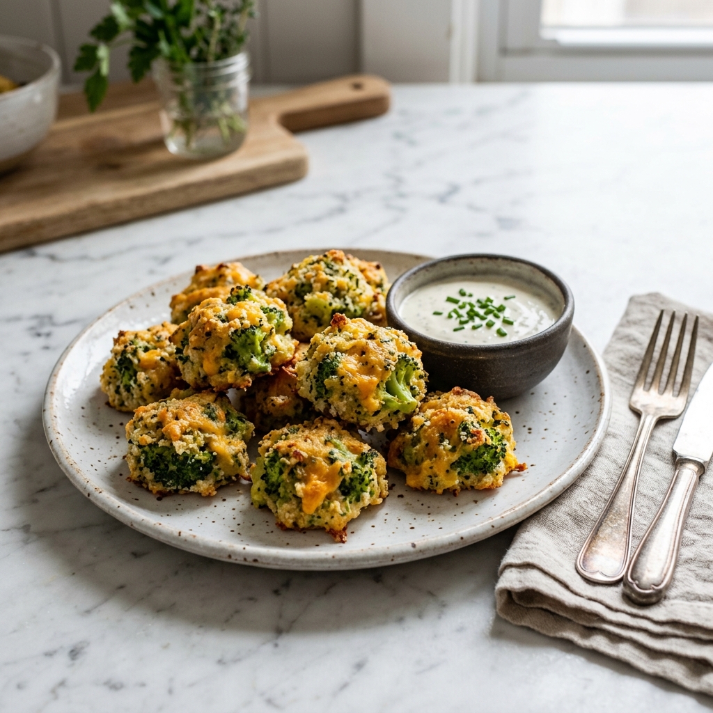 Easy Broccoli Cheese Bites
