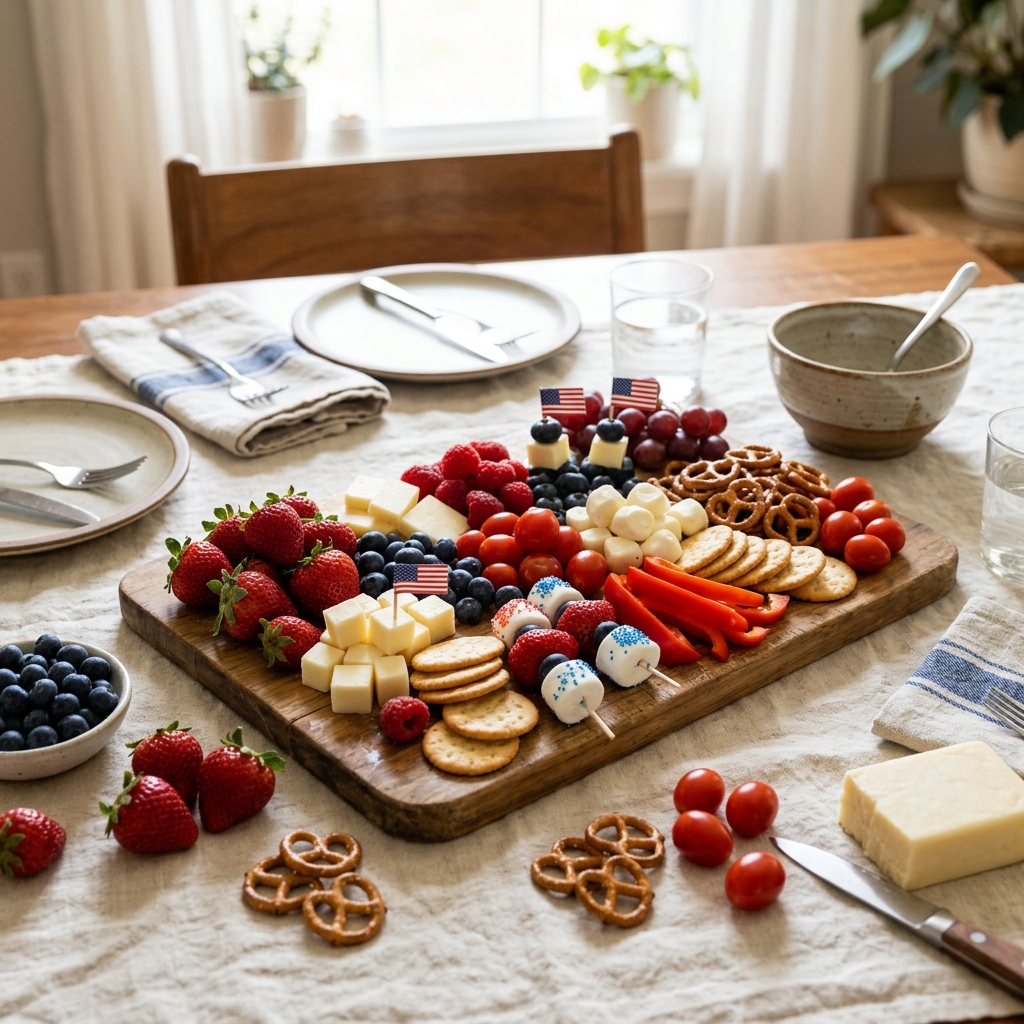 Easy Patriotic Snack Platter