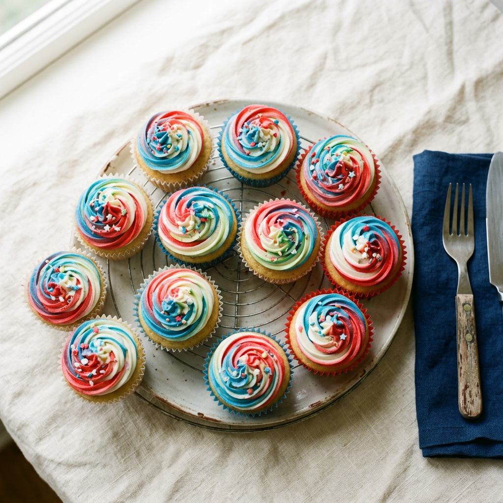 Fireworks Cupcakes