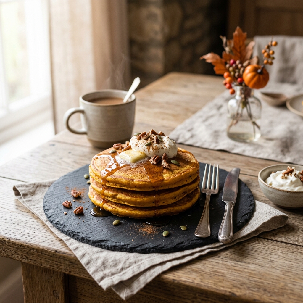 Fluffy Keto Pumpkin Pancakes