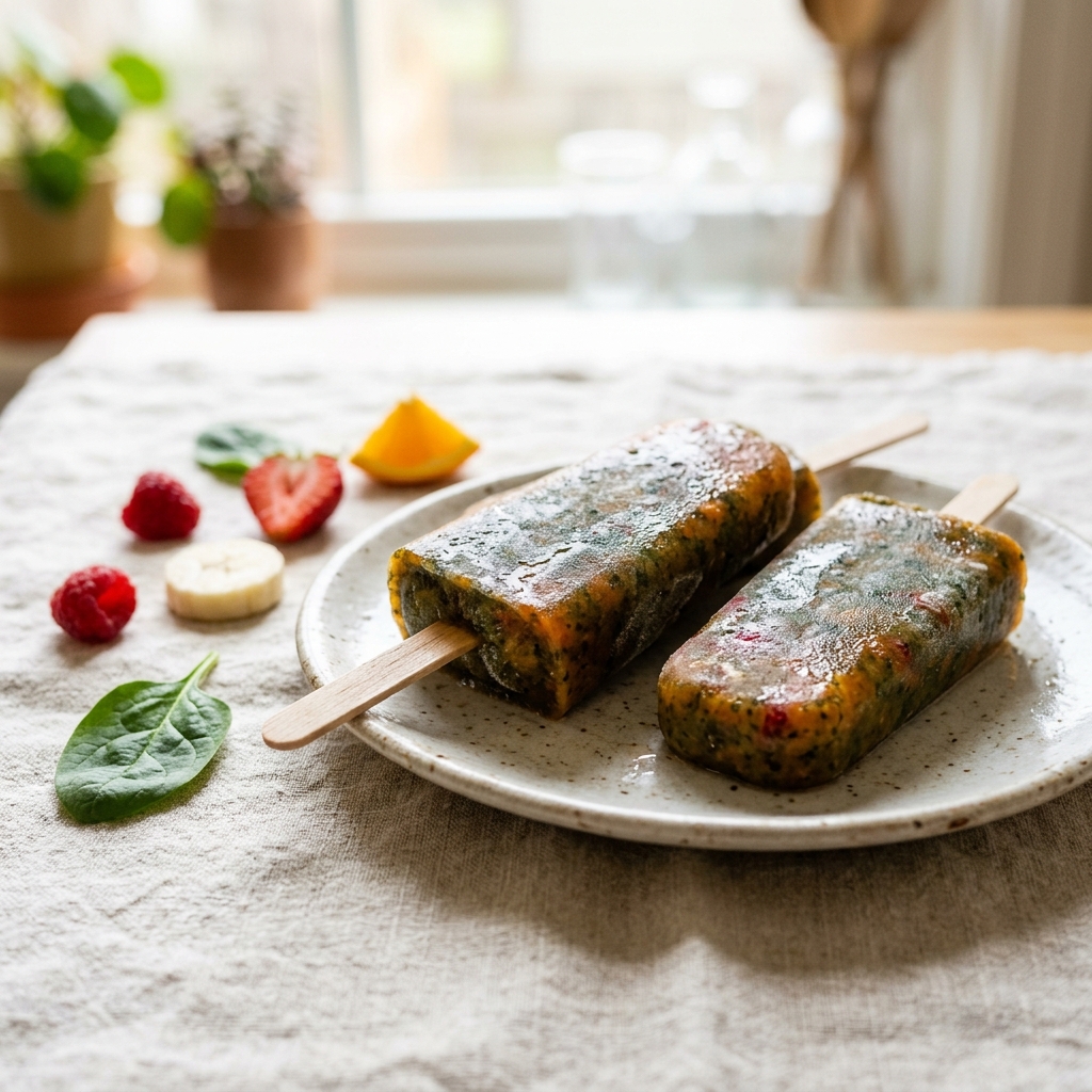 Fruit and Veggie Smoothie Pops