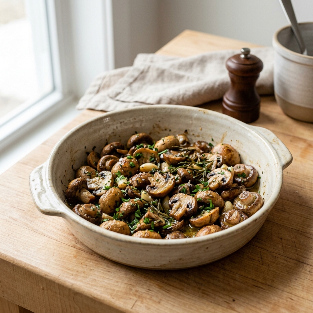 Garlic Roasted Mushrooms
