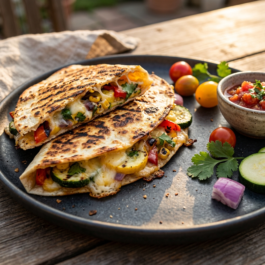 Grilled Summer Vegetable Quesadillas