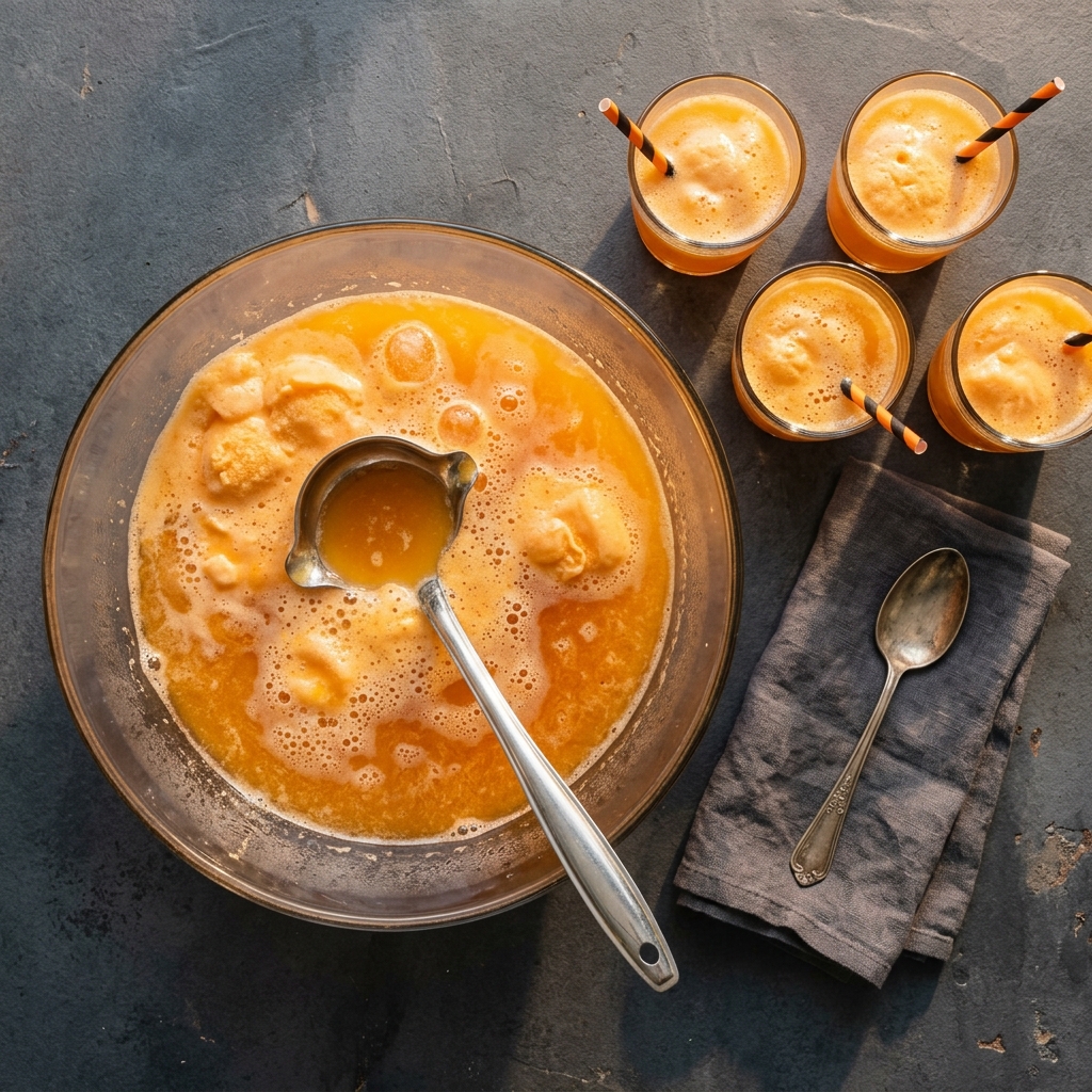 Halloween Orange Sherbet Punch