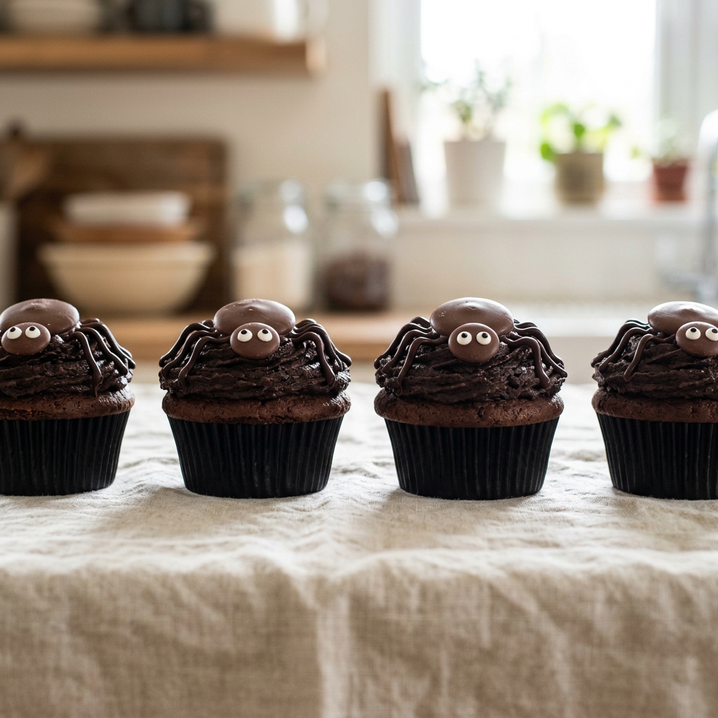 Halloween Spider Cupcakes