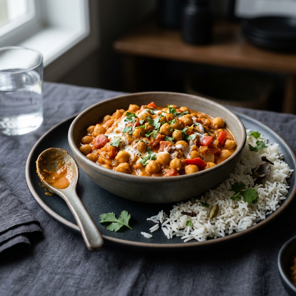Healthy Chickpea Tikka Masala