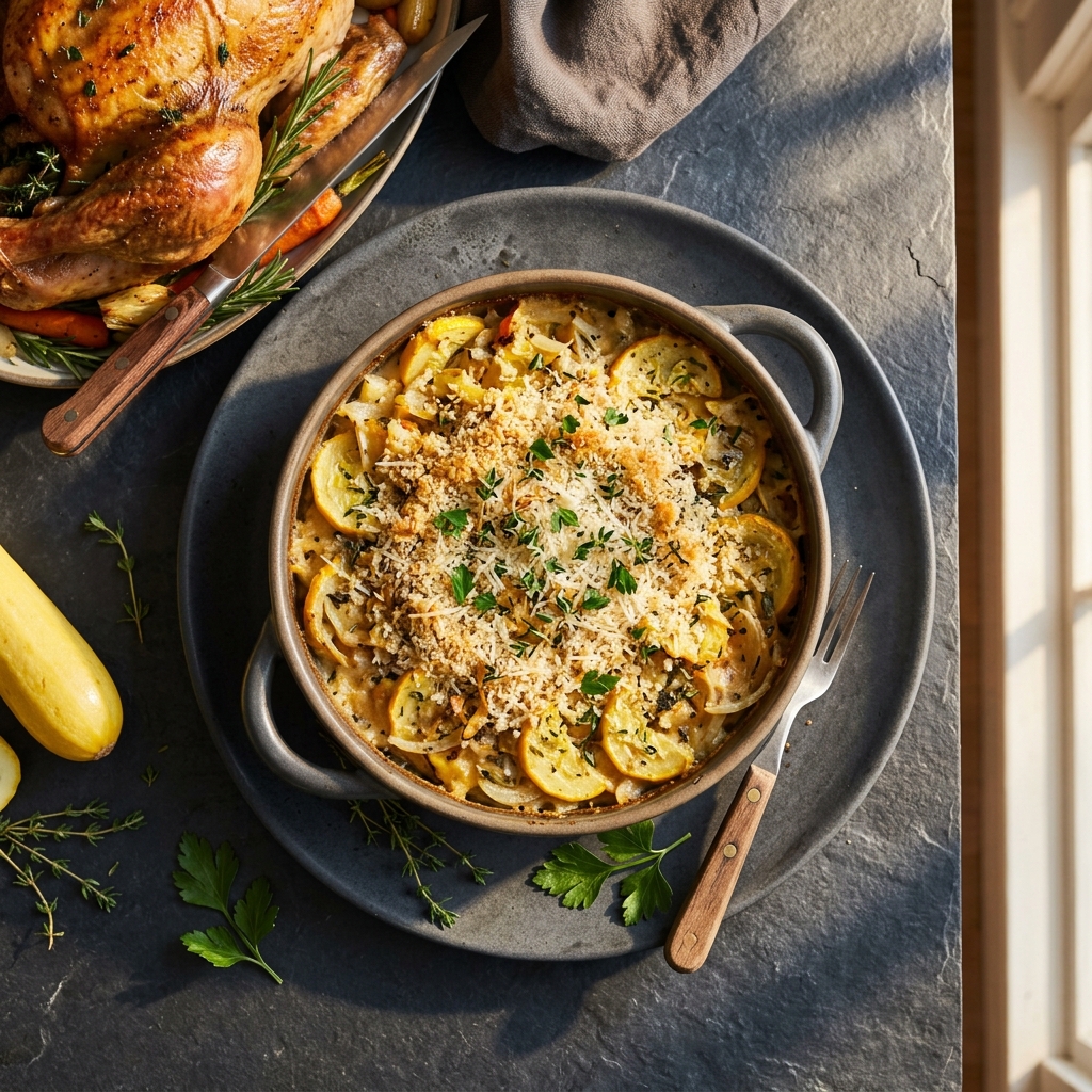 Healthy Summer Squash Casserole