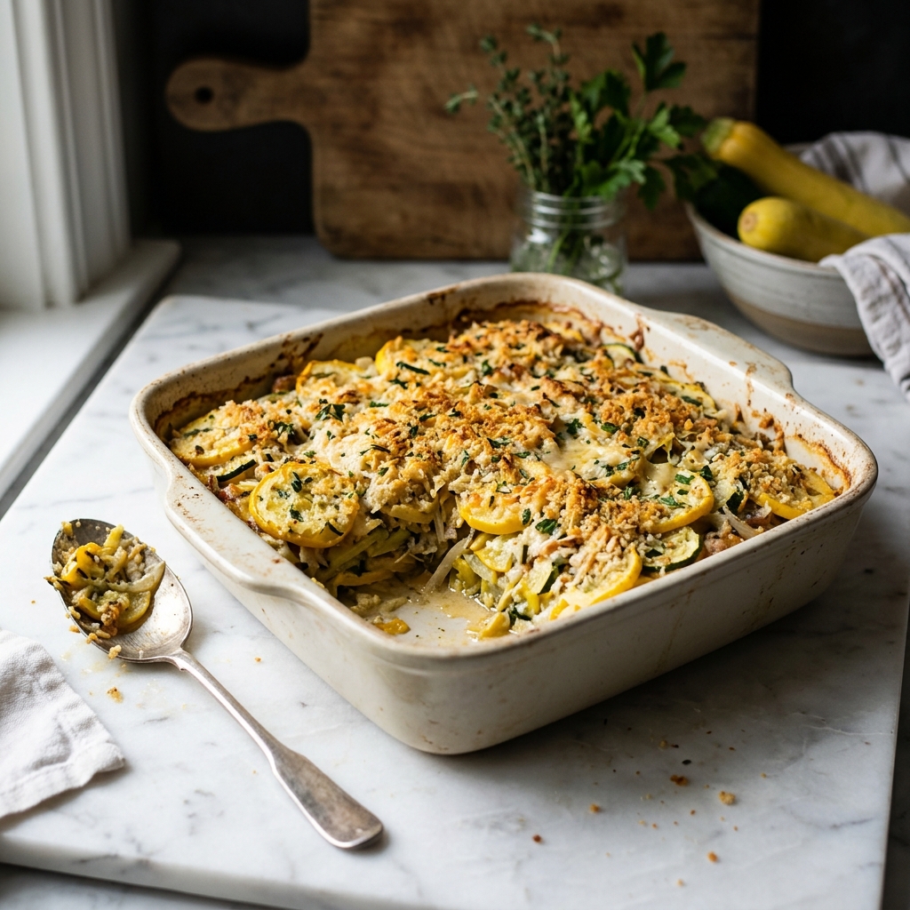 Healthy Summer Squash Casserole