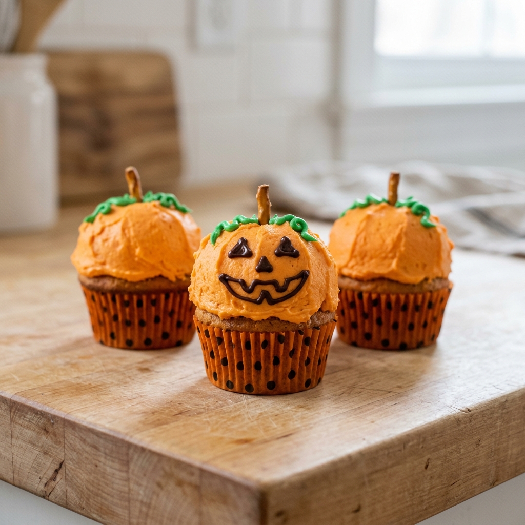 Jack O Lantern Cupcakes