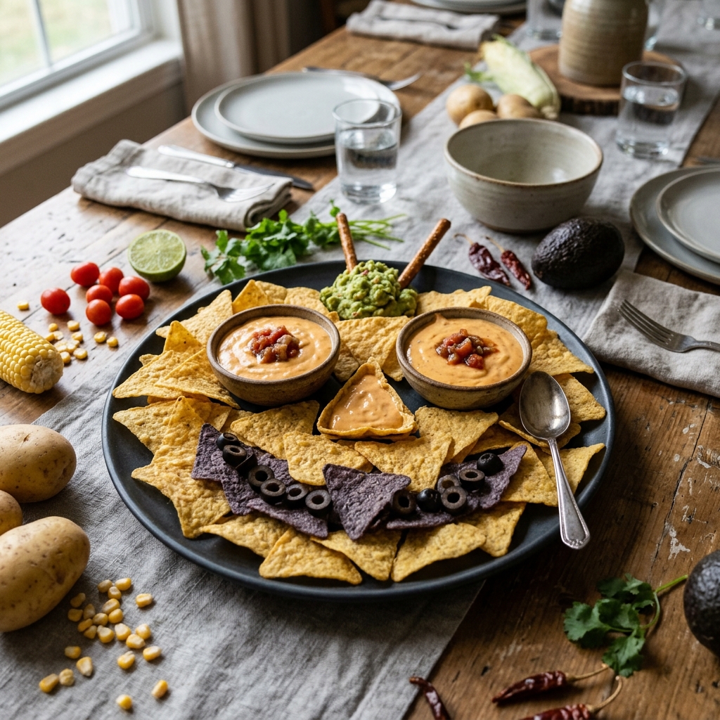 Jack O'Lantern Chips and Dip