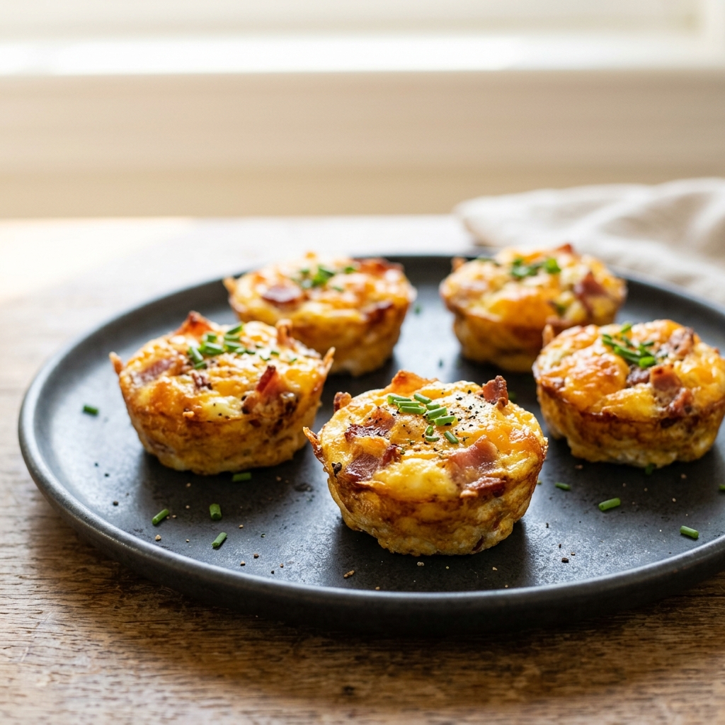 Keto Bacon Egg and Cheese Bites