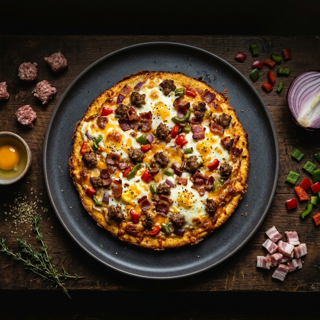 Keto Breakfast Pizza