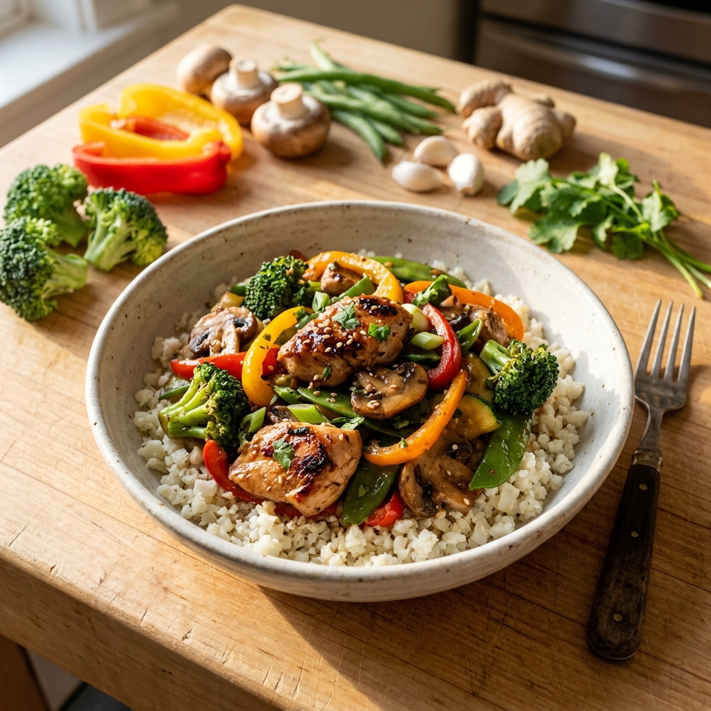 Keto Chicken Stir Fry