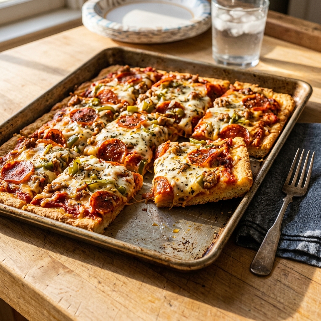 Keto Sheet Pan Pizza