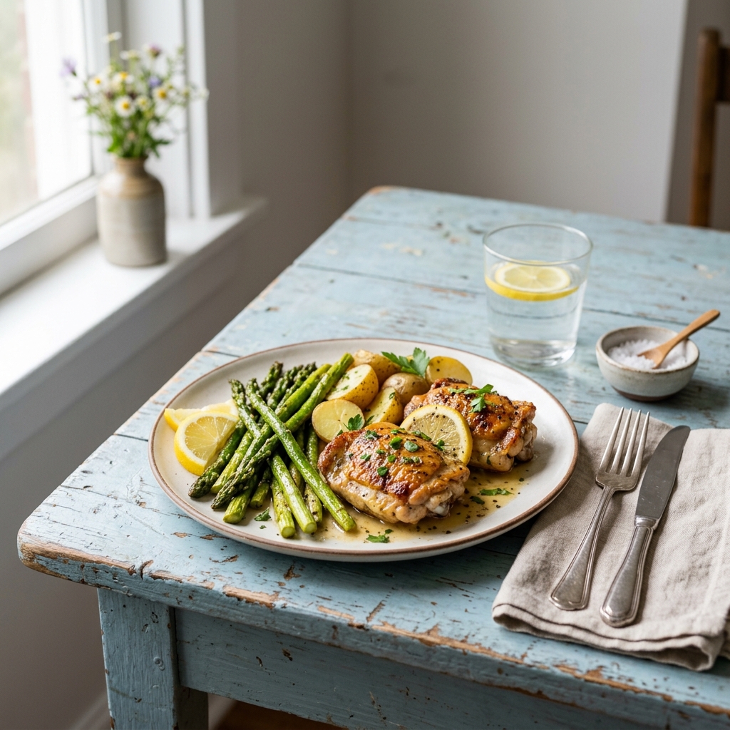 Lemon Chicken with Asparagus