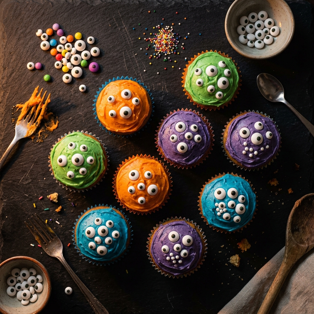 Monster Eye Cupcakes