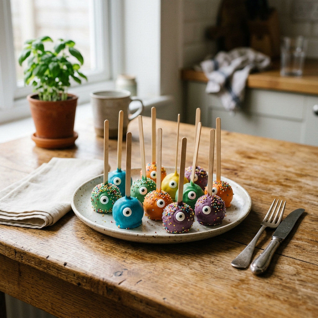 One Eyed Monster Cake Pops