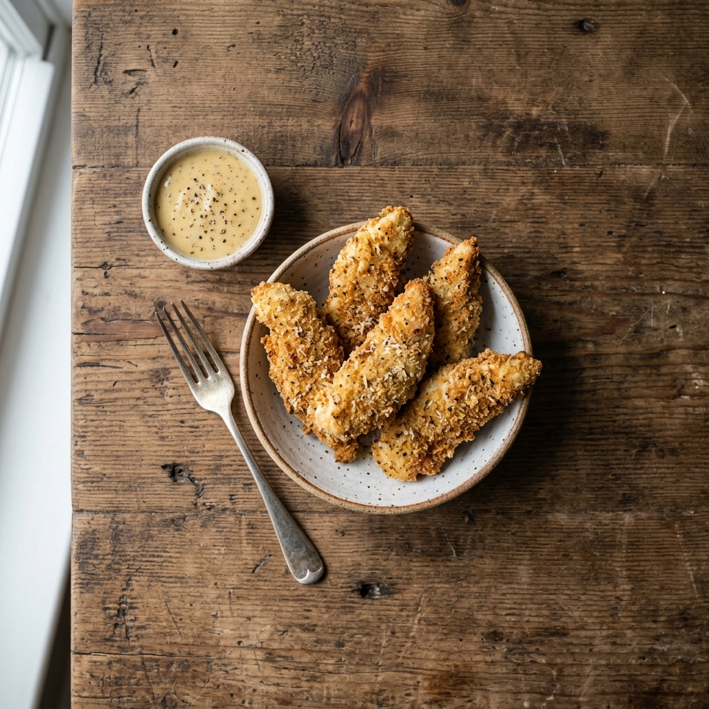 Parmesan Breaded Air Fryer Chicken Tenders