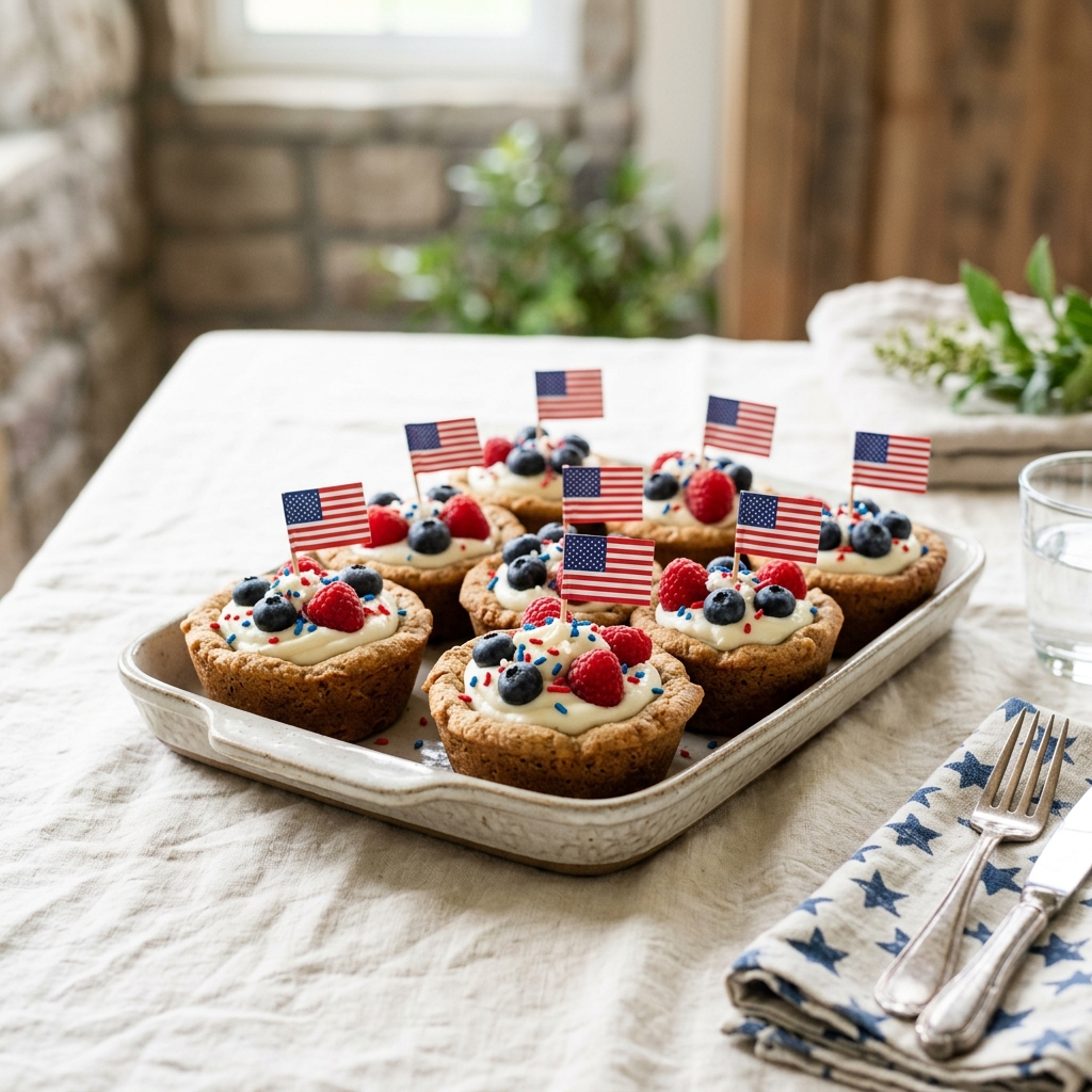 Patriotic Cookie Cups