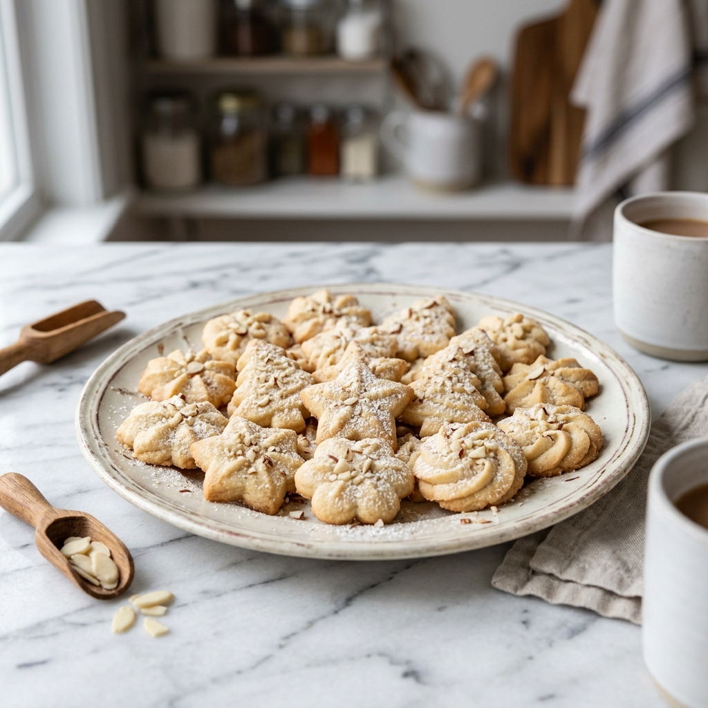 Perfect Christmas Almond Spritz Cookies
