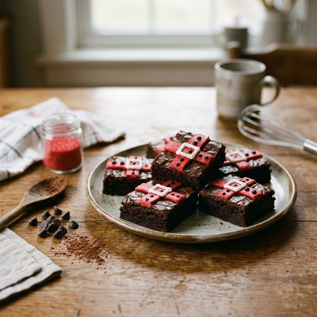Santa Belt Brownies