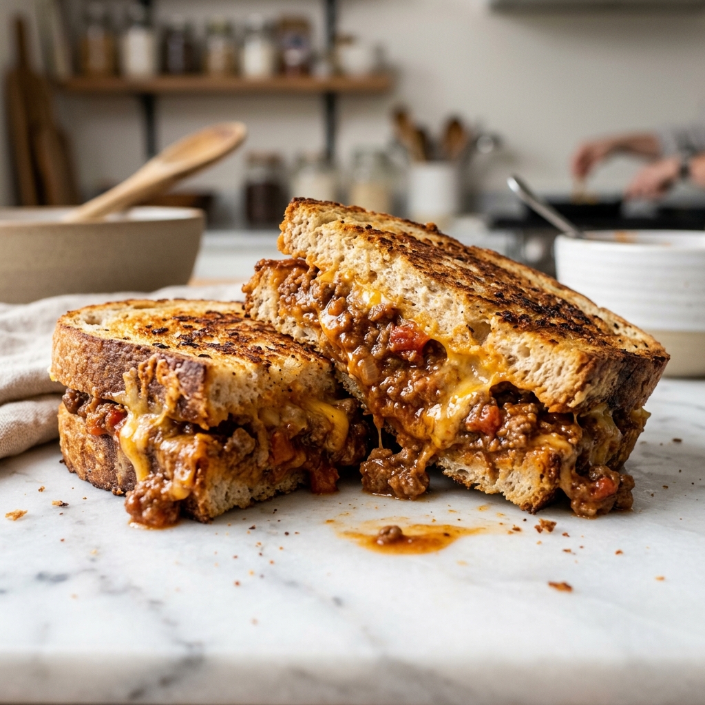 Sloppy Joe Grilled Cheese