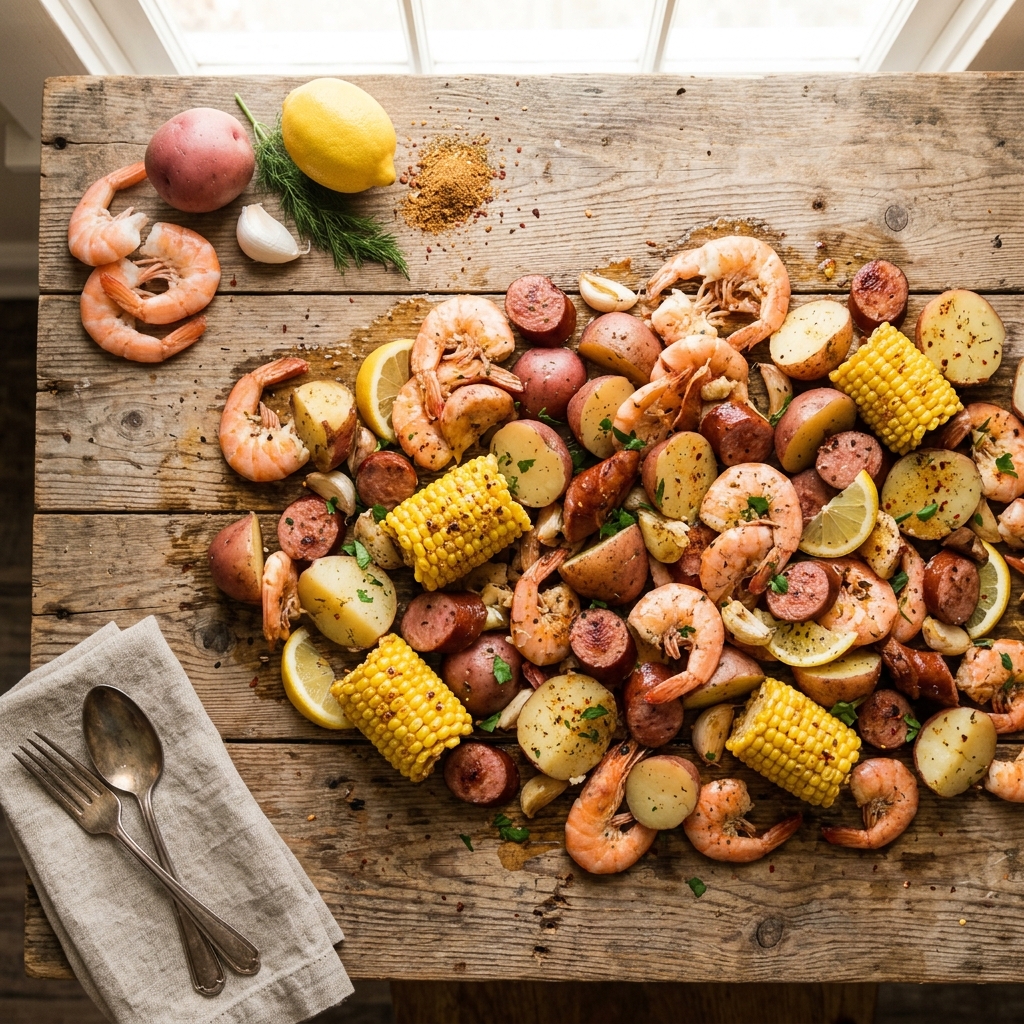Slow Cooker Shrimp Boil