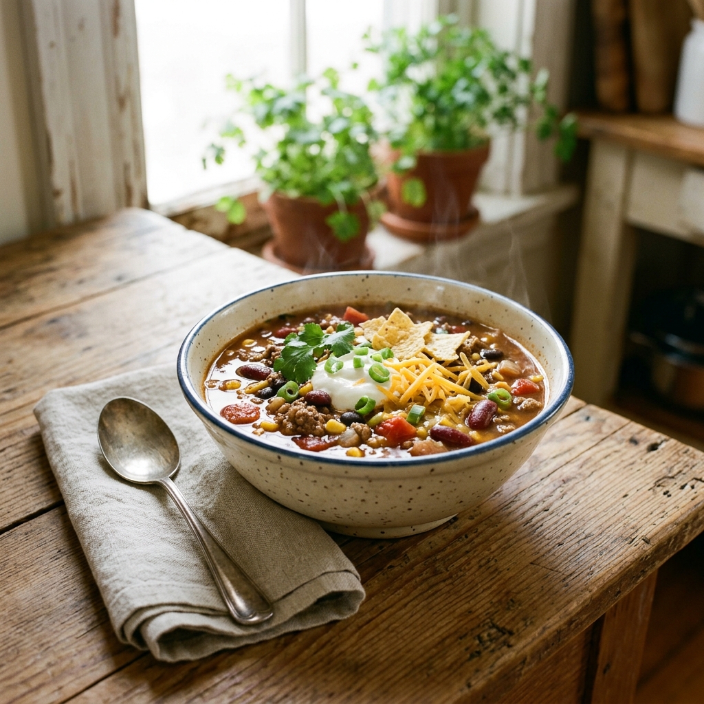 Slow Cooker Taco Soup