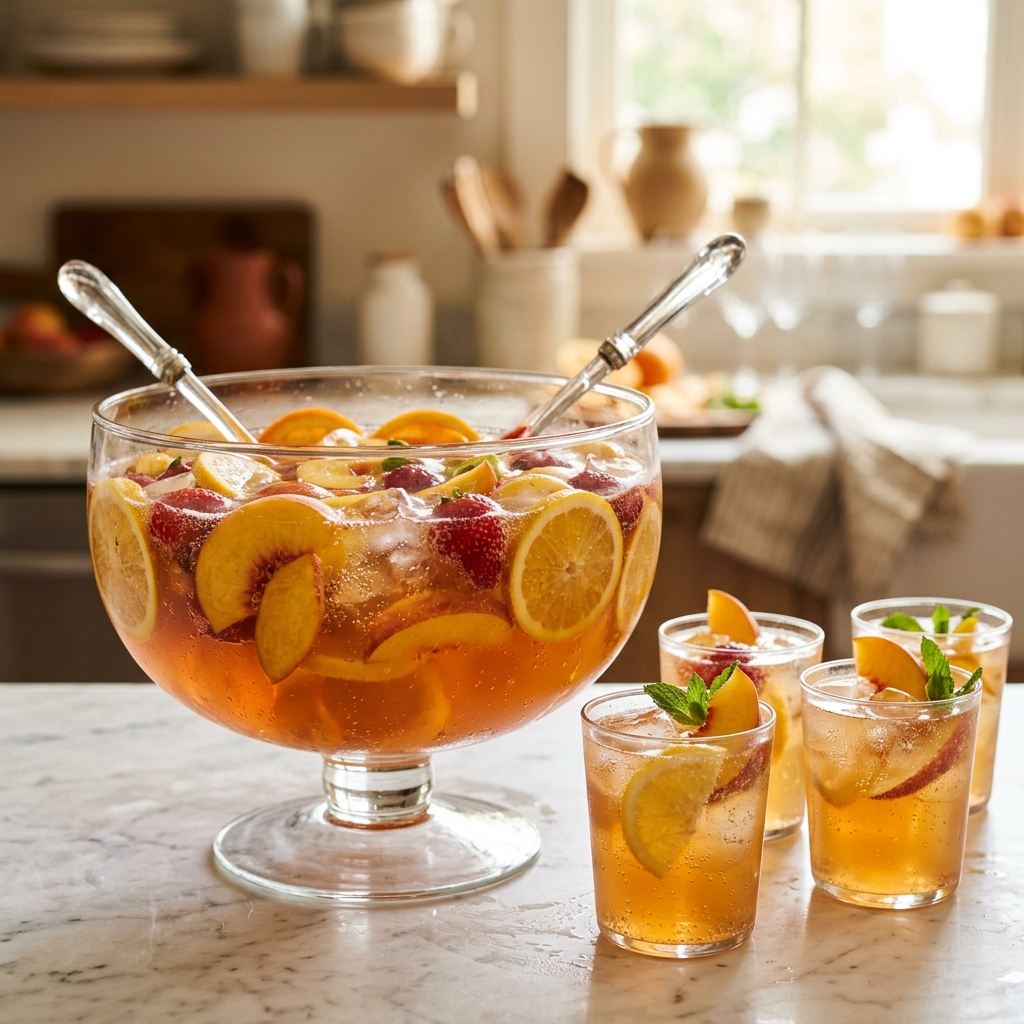 Sparkling Peach Sangria