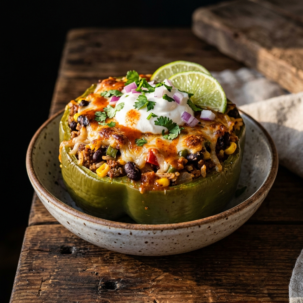 Spicy Southwest Stuffed Peppers