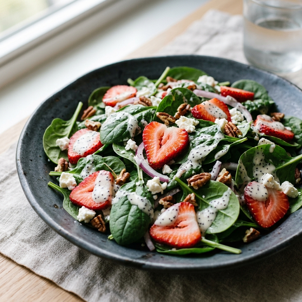 Strawberry Spinach Salad
