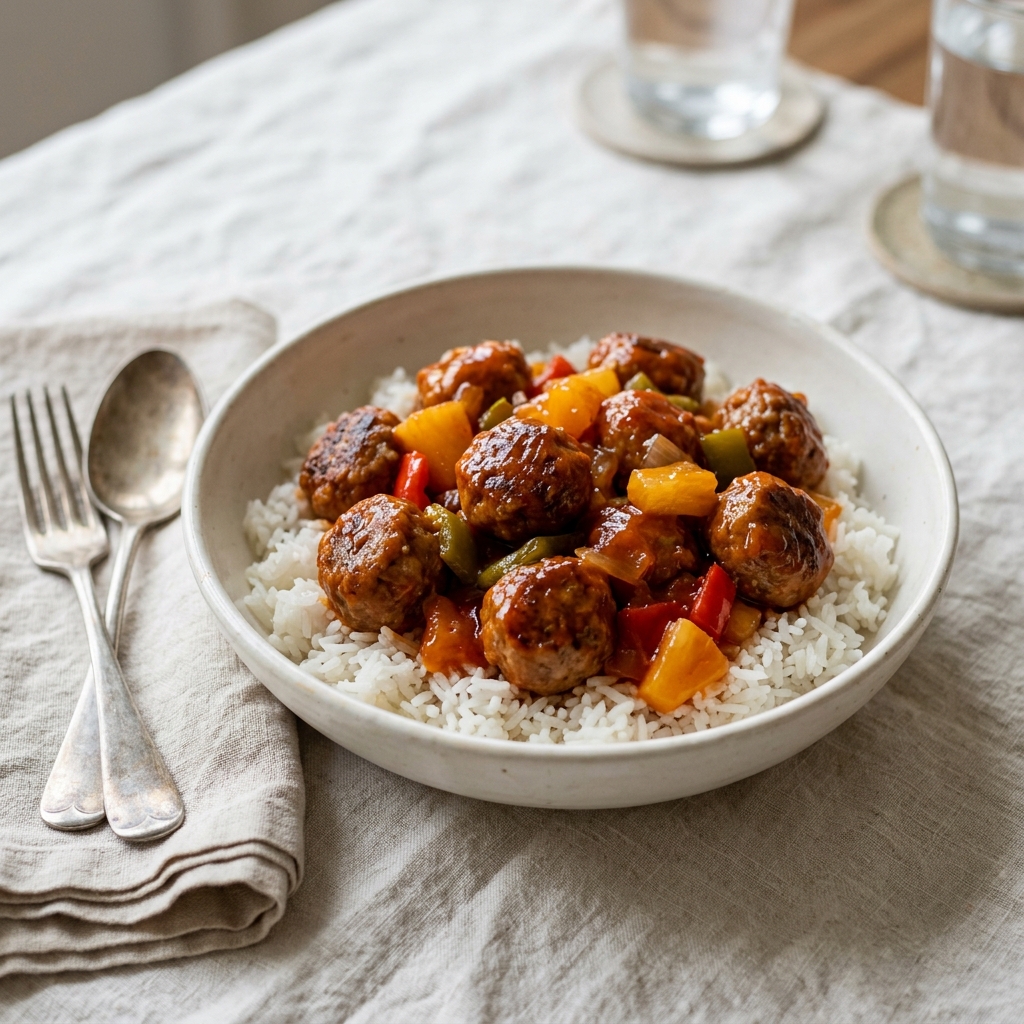 Sweet and Sour Meatballs