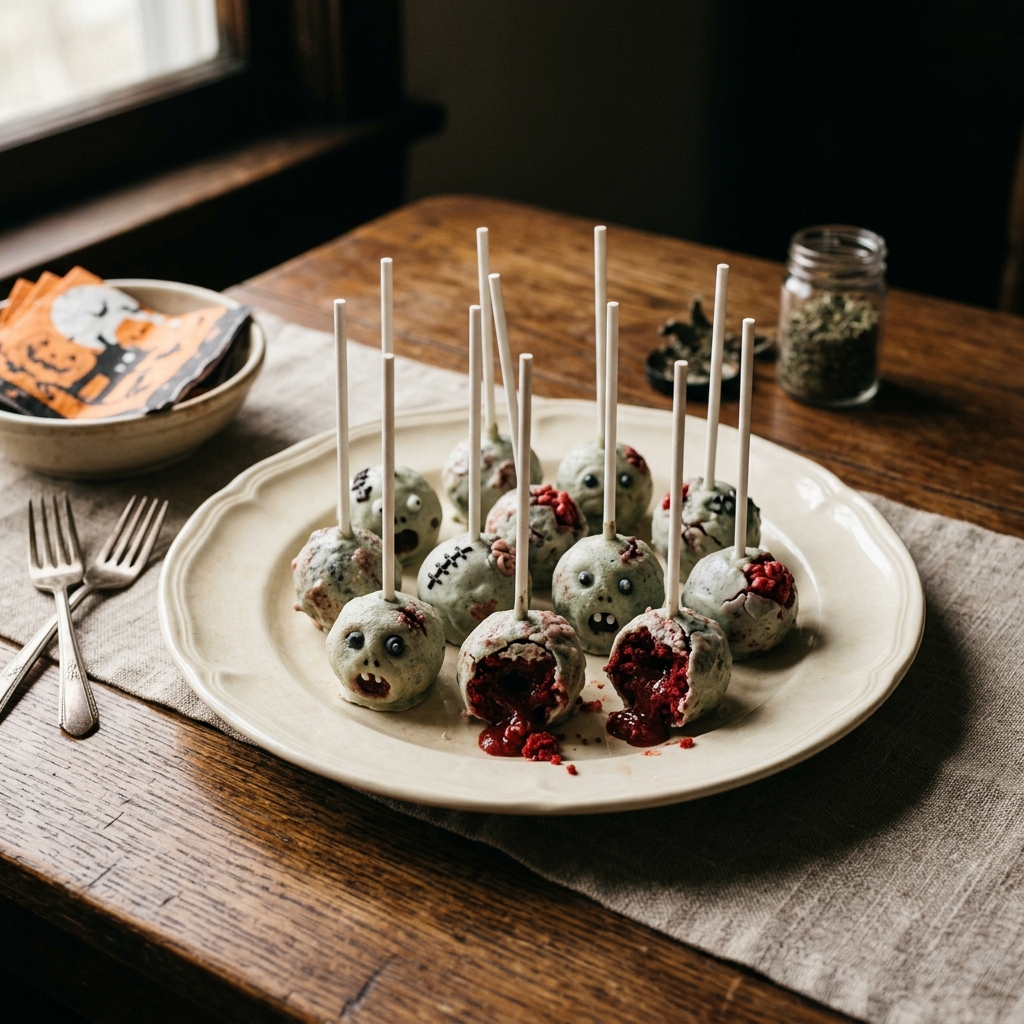 Zombie Cake Pops